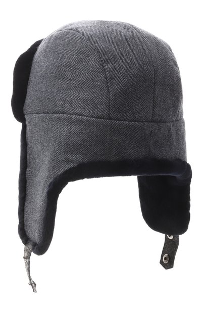 Кашемировая шапка-ушанка майкл с мехом норки FURLAND синего цвета по цене 90200 руб., арт. 0201410050061600057, фото 2 Кашемировая шапка-ушанка майкл с мехом норки FURLAND, арт. 0201410050061600057, фото 2