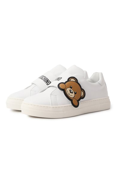 Кожаные кеды MOSCHINO, арт. 80587/VAR1/36-40