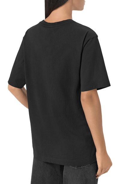 Хлопковая футболка DOLCE & GABBANA черного цвета по цене 52150 руб., арт. F8W64Z/GDDYD, фото 4 Хлопковая футболка DOLCE & GABBANA, арт. F8W64Z/GDDYD, фото 4