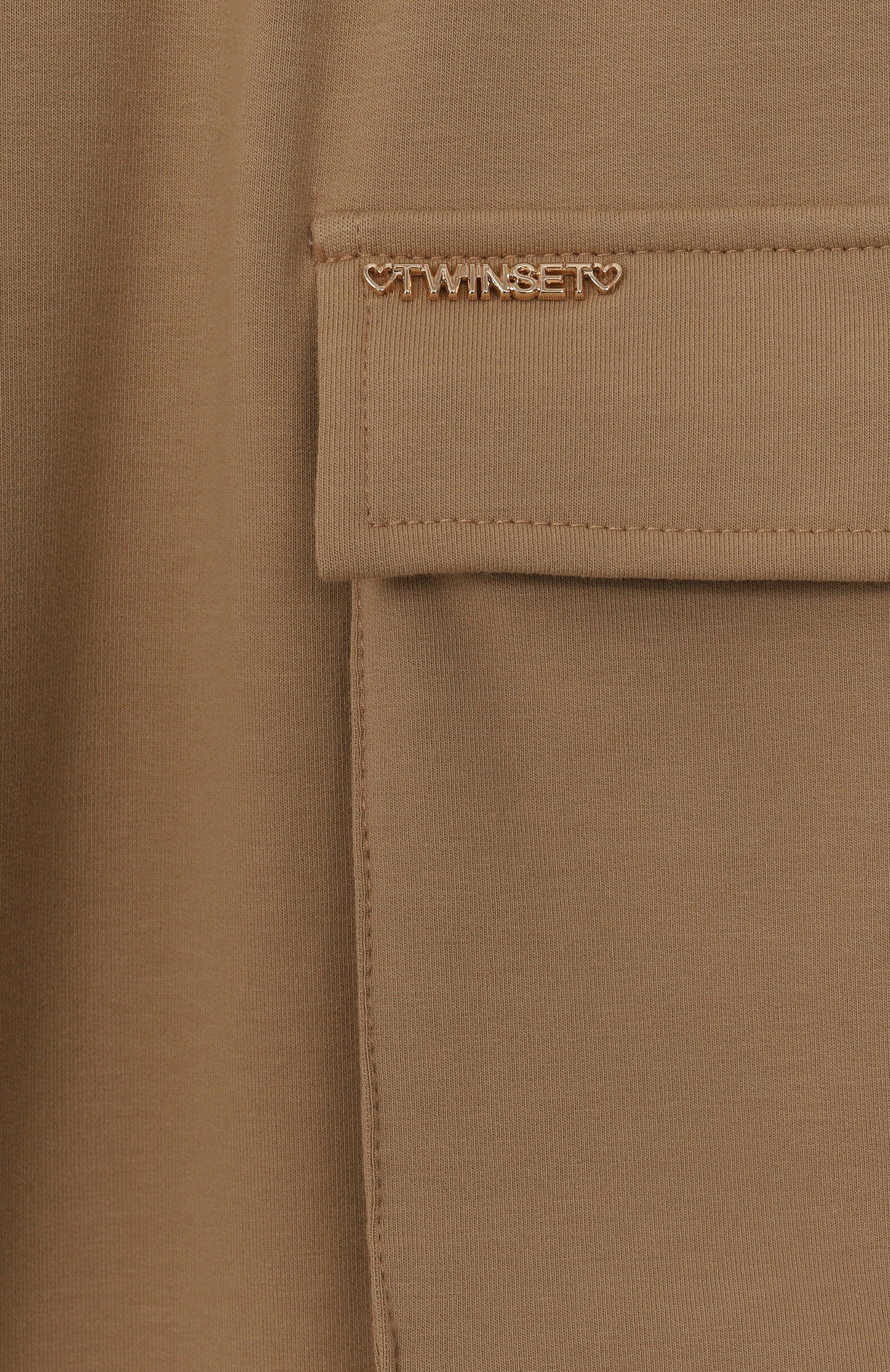 Хлопковые брюки-карго TWINSET, арт. 251GJ2586/8-16, фото 3