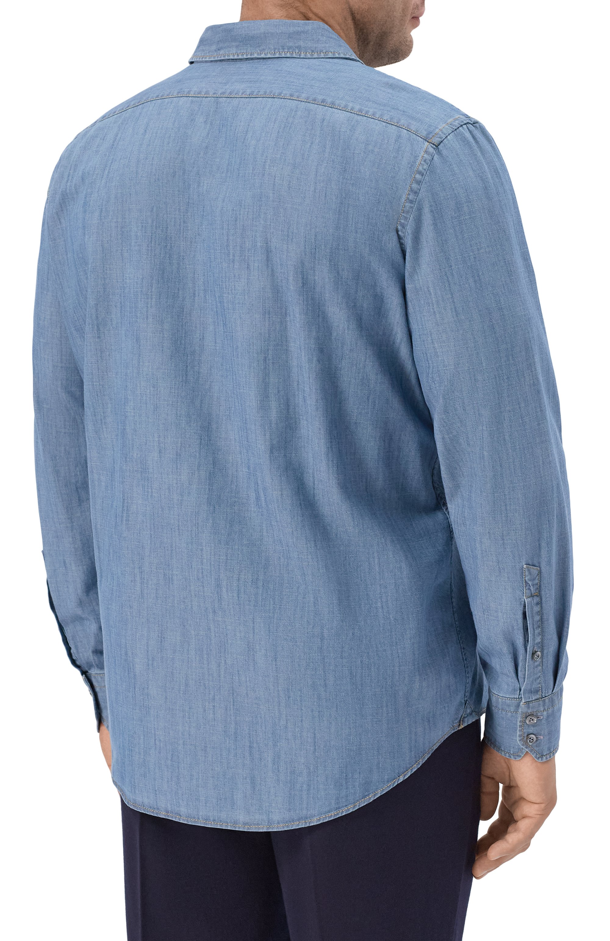 Джинсовая рубашка VAN LAACK, арт. VL-RIK0S2-P0SFWK/155352/3XL-6XL, фото 4