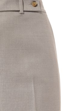 Женские брюки из шелка и шерсти KITON бежевого цвета, арт. D48109K0905C | Фото 5 (Длина (брюки, джинсы): Удлиненные; Материал внешний: Шерсть, Шелк; Женское Кросс-КТ: Брюки-одежда; Силуэт Ж (брюки и джинсы): Прямые; Материал сплава: Проставлено; Стили: Классический; Случай: Формальный; Драгоценные камни: Проставлено)