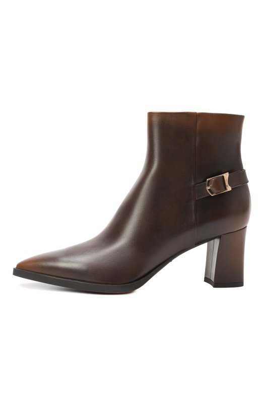 Кожаные ботильоны Santoni WTEG71846PC4NHUY Коричневый  WTEG71846PC4NHUY Фото 4