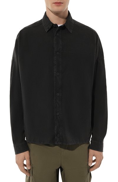 Рубашка из хлопка и льна TRANSIT, арт. CFUTRYU301S, фото 3