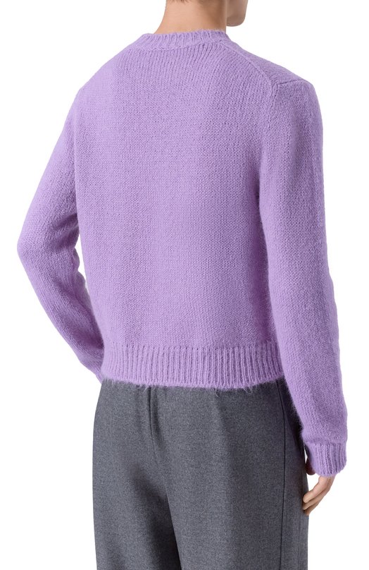 Шерстяной свитер Jil Sander J21GP0189/J14523 Сиреневый  J21GP0189/J14523 Фото 4