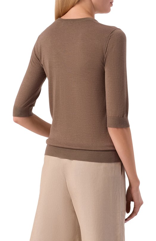 Пуловер из кашемира и шелка MVST M26.CSW.K413/JAIPUR Коричневый  M26.CSW.K413/JAIPUR Фото 4