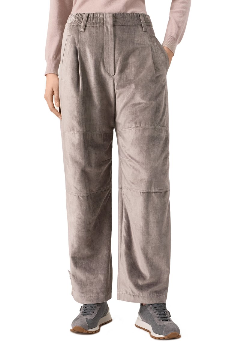 Бархатные брюки BRUNELLO CUCINELLI, арт. MD581P8808, фото 1