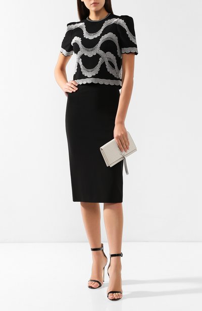 Топ из смеси вискозы и шелка ALEXANDER MCQUEEN, арт. 559046/Q1WTL, фото 2