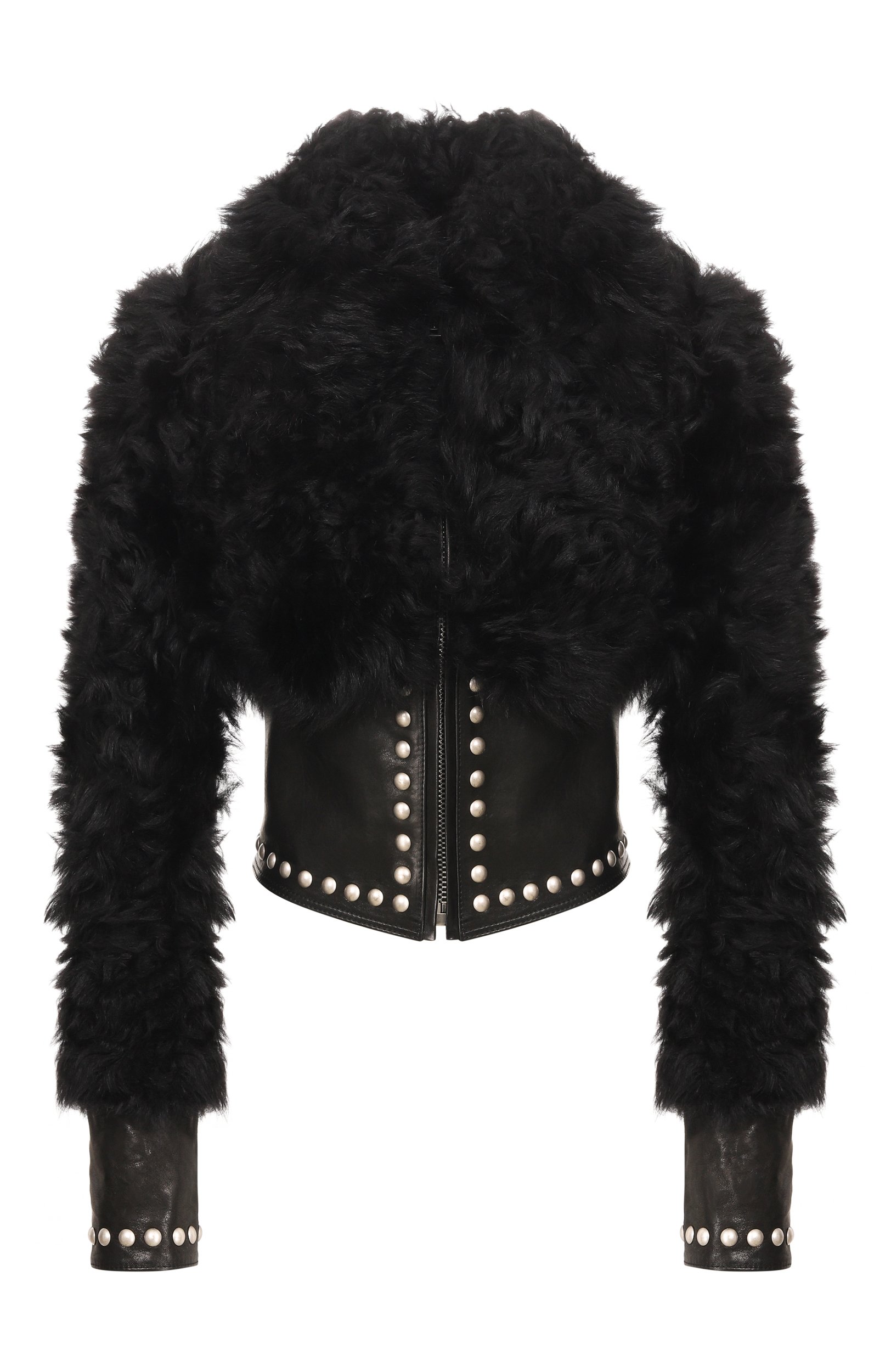 Комбинированная куртка из овчины ANN DEMEULEMEESTER, арт. B0014491/FR009, фото 1