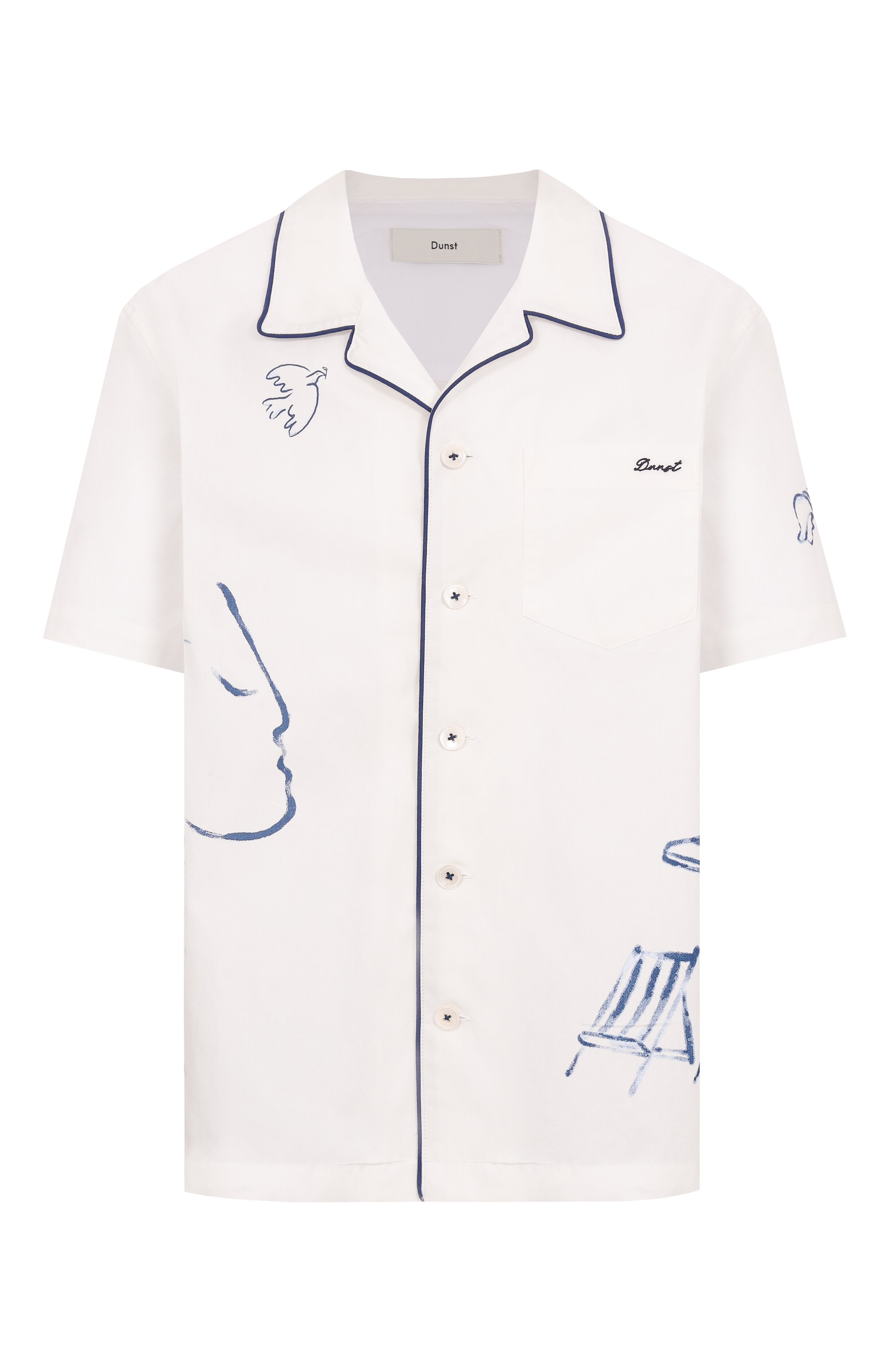 Хлопковая рубашка DUNST, арт. UDSH5B129B2, фото 1