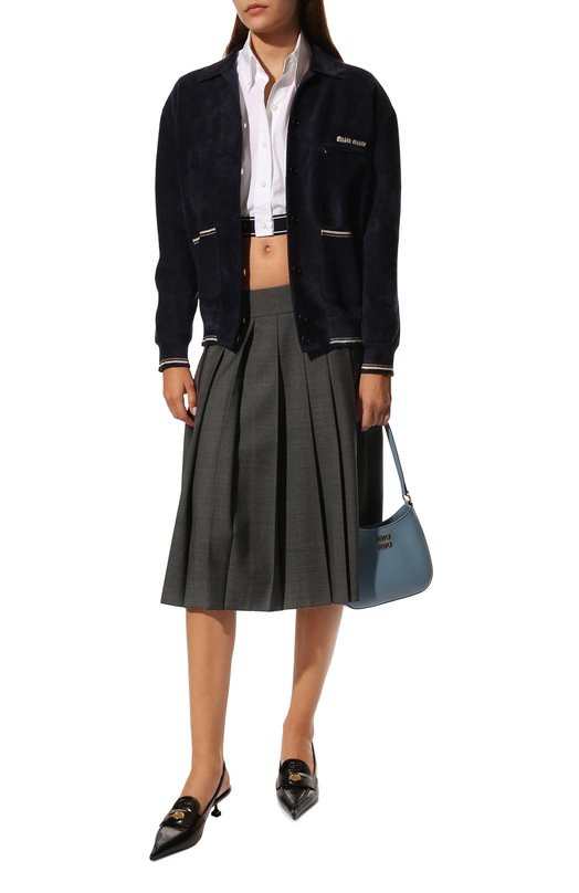 Куртка Miu Miu MMF425-1YT1-F0008 Синий  MMF425-1YT1-F0008 Фото 2