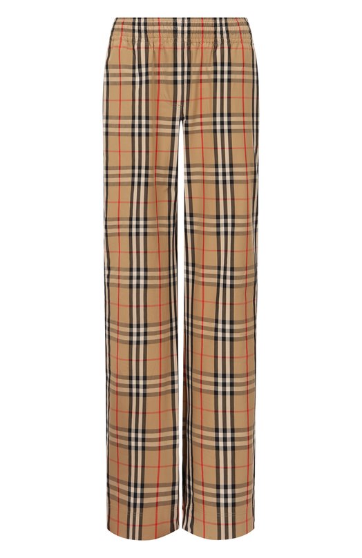 Хлопковые брюки Burberry 8111874 Бежевый 8111874