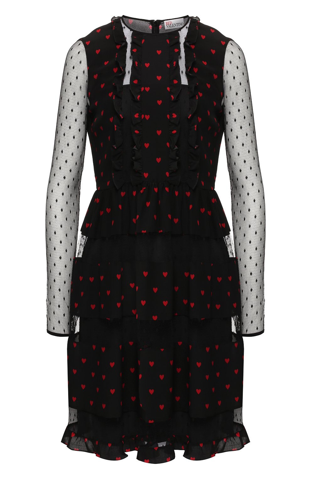 Шелковое платье REDVALENTINO разноцветного цвета по цене 76500 руб., арт. SR3VAG30/4AJ, фото 1 Шелковое платье REDVALENTINO, арт. SR3VAG30/4AJ, фото 1