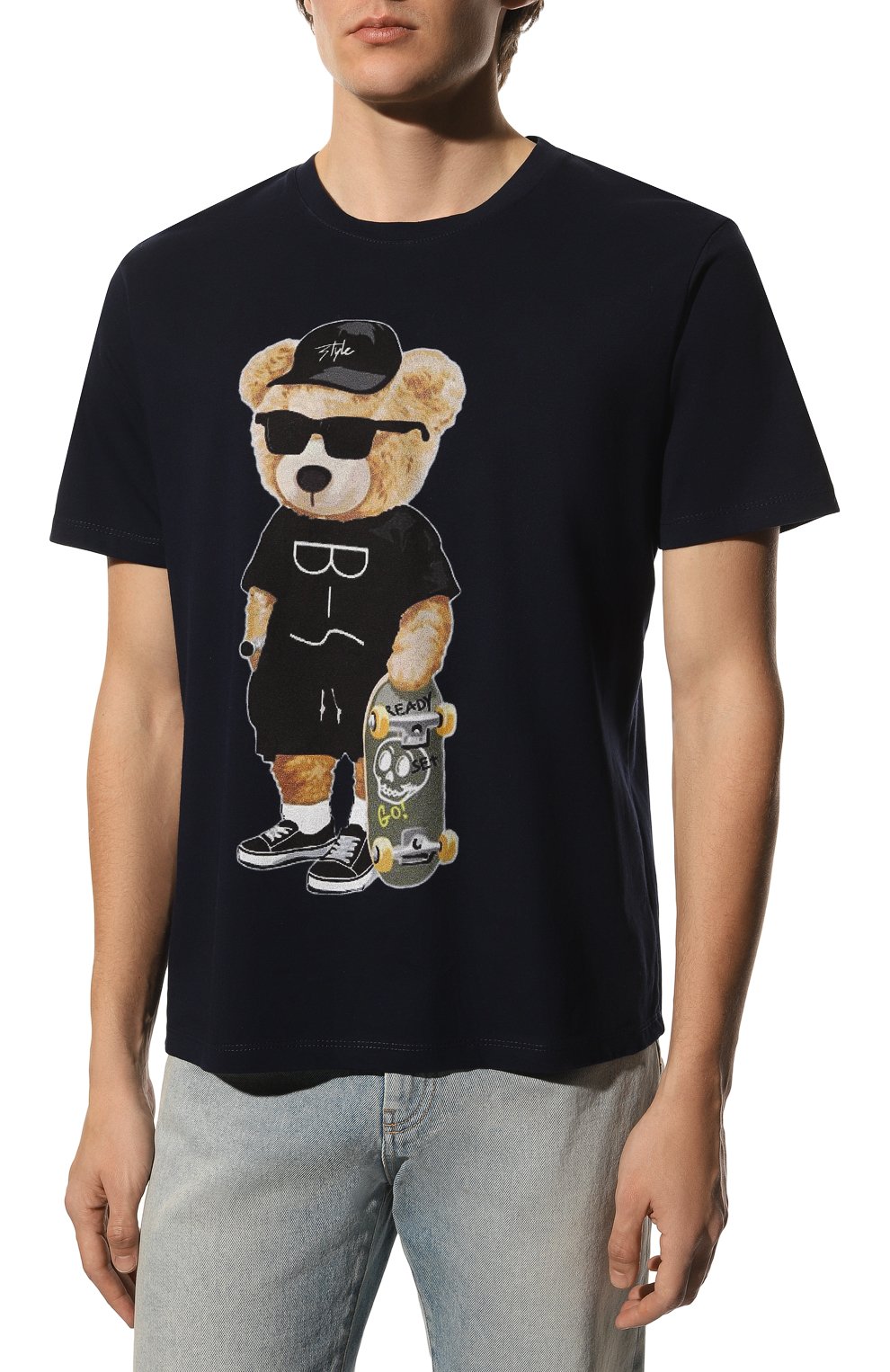 Хлопковая футболка BISIBIGLIO, арт. 0RS0 BLACK/2212 RIF (C0TT0NE PESANTE), фото 3