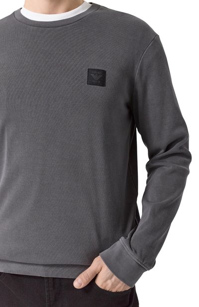 Хлопковый свитшот EMPORIO ARMANI, арт. 112122/4F538, фото 5