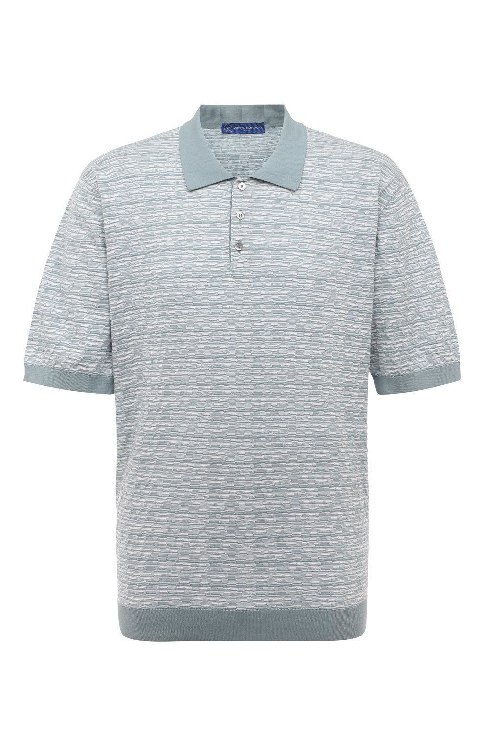 Хлопковое поло ANDREA CAMPAGNA, арт. SU23-93103/60, фото 1