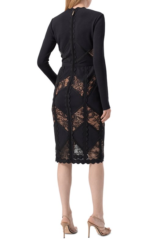 Платье из вискозы Elie Saab D0903NF25/KVL02 Чёрный  D0903NF25/KVL02 Фото 3