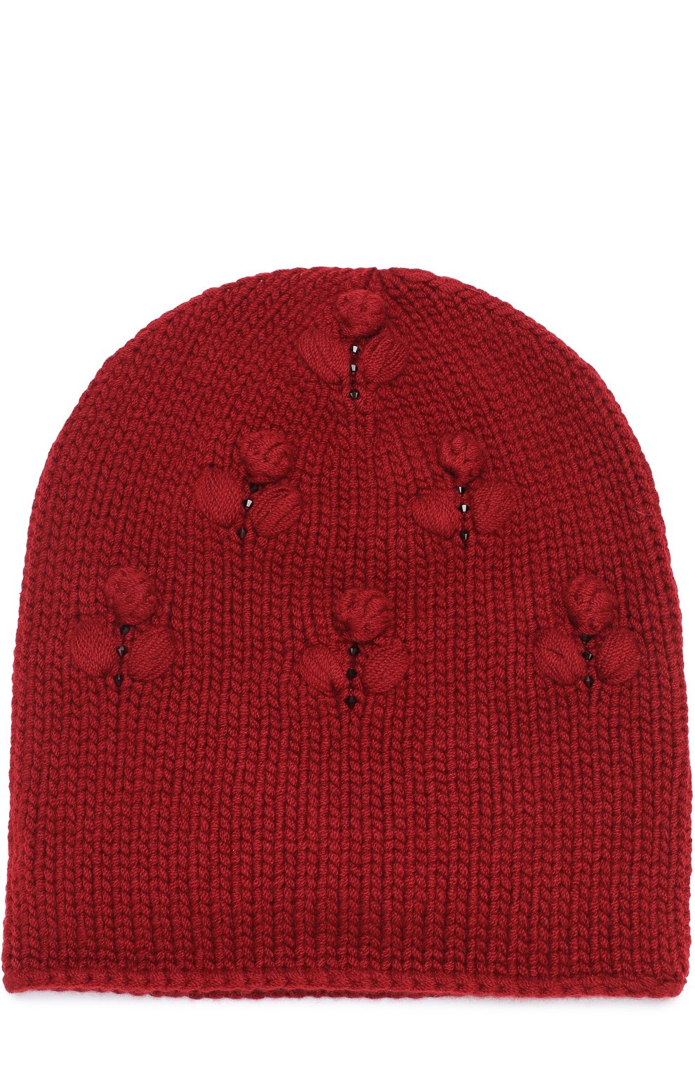 Кашемировая шапка фактурной вязки с бусинами LORO PIANA, арт. FAG4382, фото 2