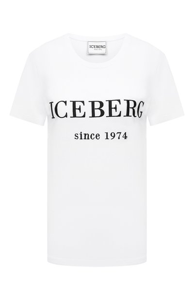 Женская хлопковая футболка ICEBERG, арт. 21E I2P0/F09A/6301
