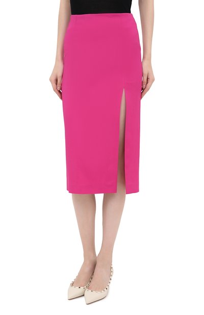 Юбка из вискозы REDVALENTINO фуксия цвета по цене 28800 руб., арт. UR3RAE50/3SM, фото 3 Юбка из вискозы REDVALENTINO, арт. UR3RAE50/3SM, фото 3