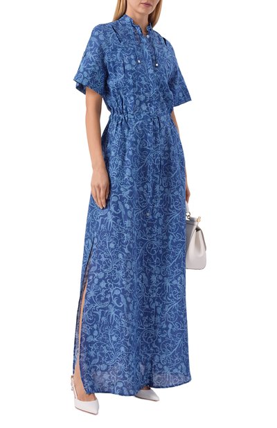 Женское льняное платье KITON, арт. D53333H09717