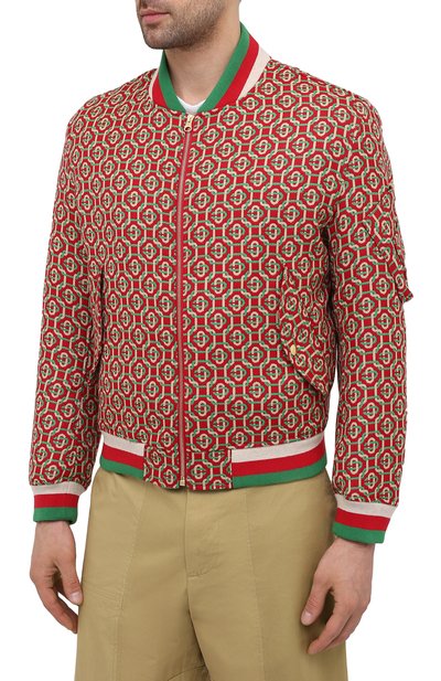 Шерстяной бомбер CASABLANCA, арт. MS21-JK-036 RED, фото 3