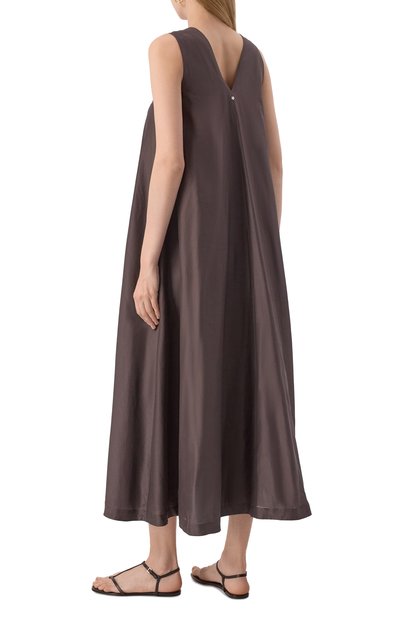 Платье из хлопка и шелка LORENA ANTONIAZZI, арт. R2579AB88A/4573, фото 4