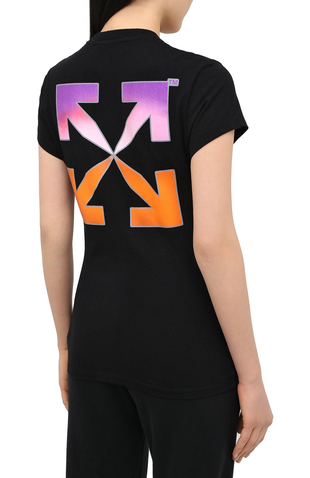 Хлопковая футболка OFF-WHITE, арт. 0WAA040R21JER001, фото 4