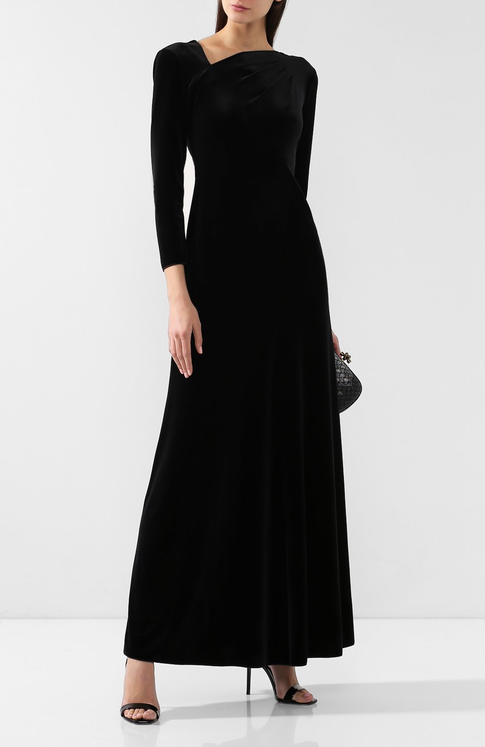 Бархатное платье-макси GIORGIO ARMANI, арт. 3GAA70/AJW4Z, фото 2