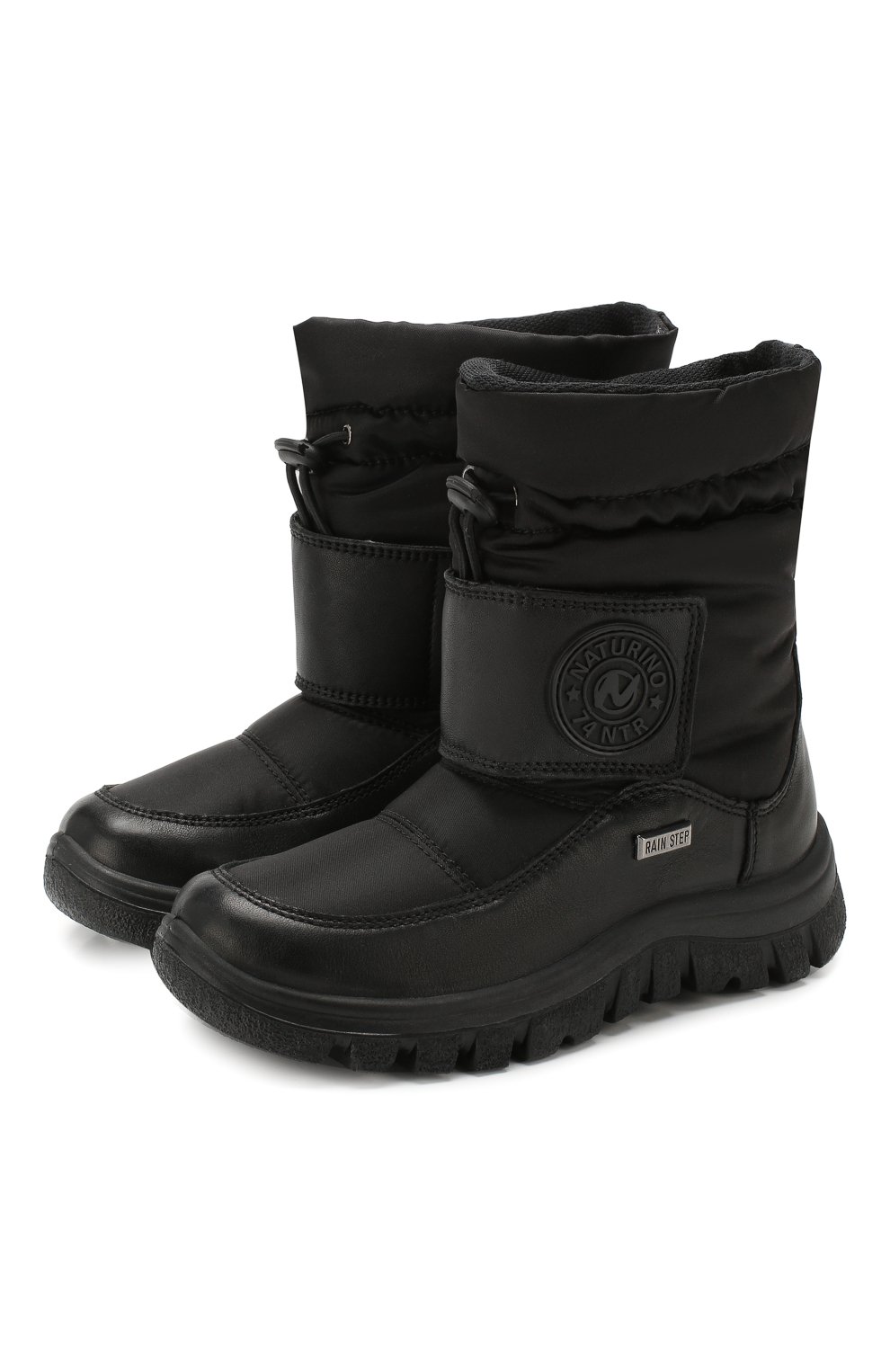Утепленные сапоги NATURINO черного цвета по цене 13850 руб., арт. 0013001375/02/27-32, фото 1 Утепленные сапоги NATURINO, арт. 0013001375/02/27-32, фото 1
