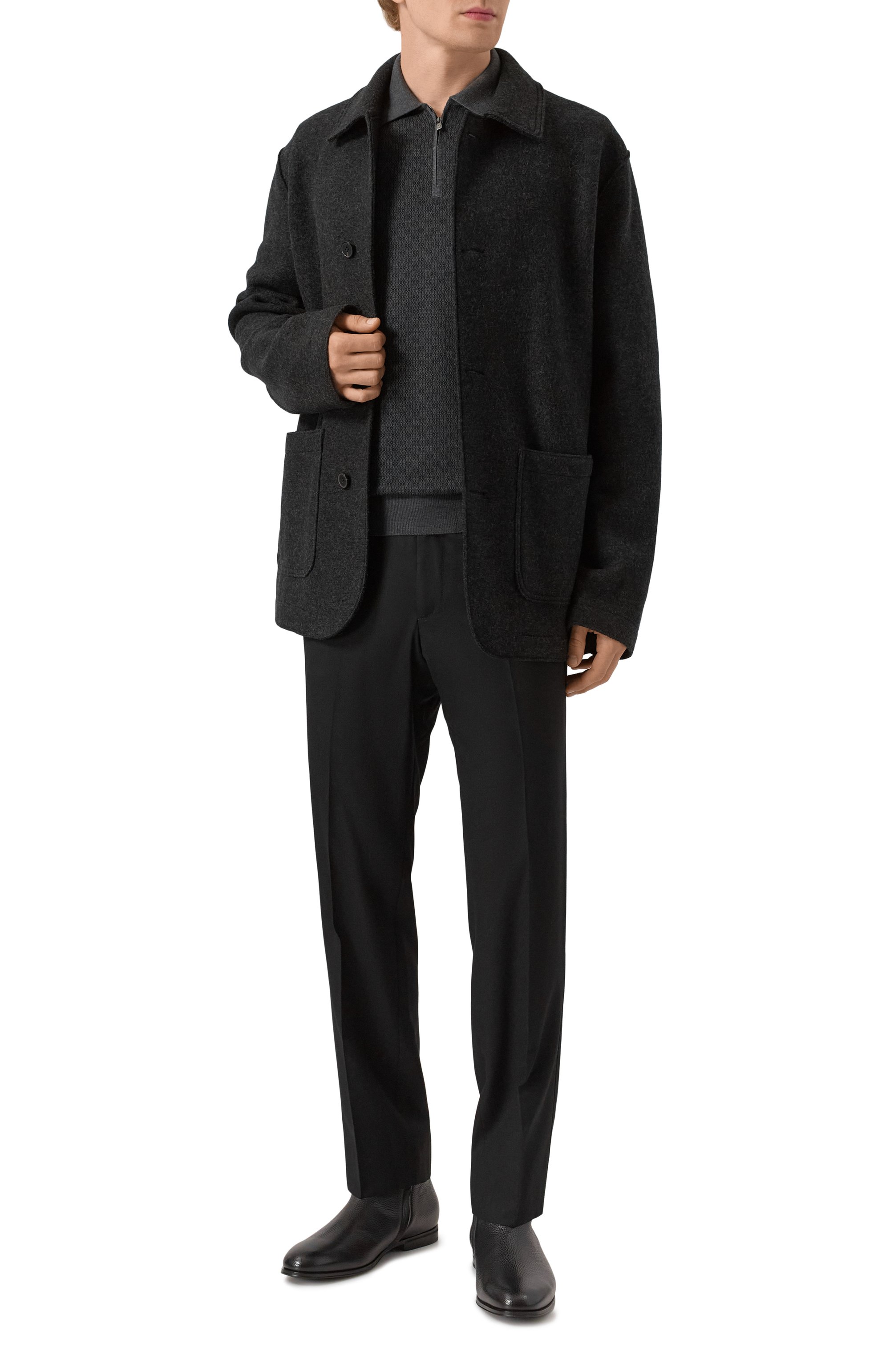 Шерстяная куртка-рубашка HARRIS WHARF LONDON, арт. CH9432MLC, фото 2