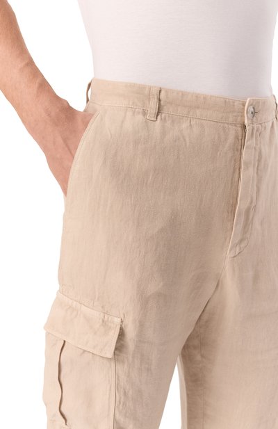 Льняные брюки-карго 120% LINO, арт. 32ALIM29DX/D943/000, фото 5