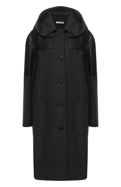 Женское шерстяное пальто с капюшоном CELINE, арт. 28W832914