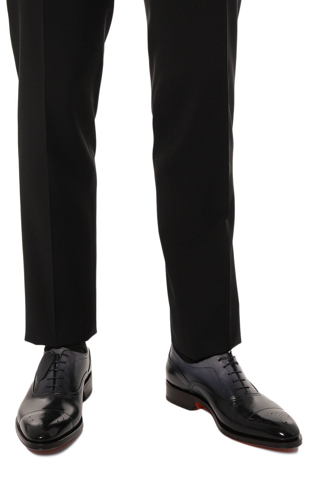 Кожаные оксфорды SANTONI, арт. MCCG18354UC3BDPNU59, фото 3