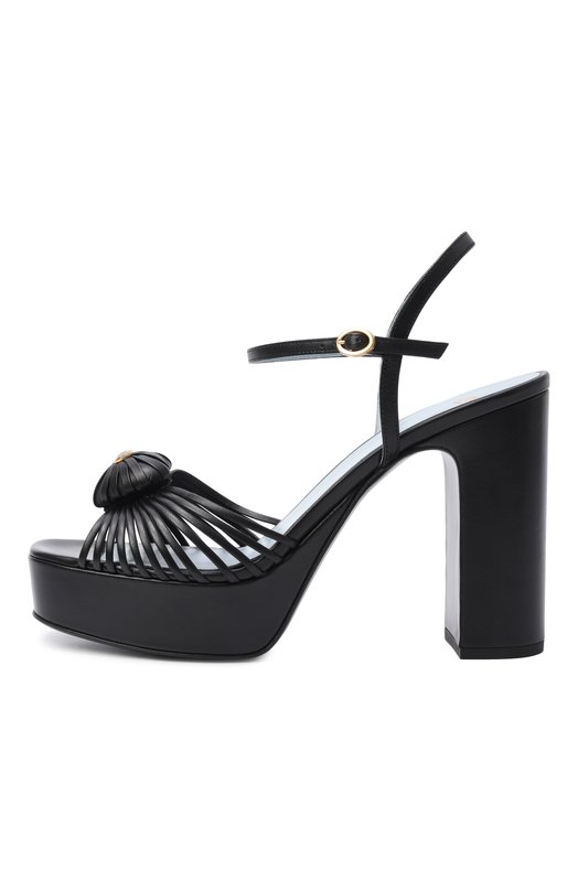 Кожаные босоножки Royal 115 Valentino 8W2S0LY2/DMD Чёрный  8W2S0LY2/DMD Фото 4