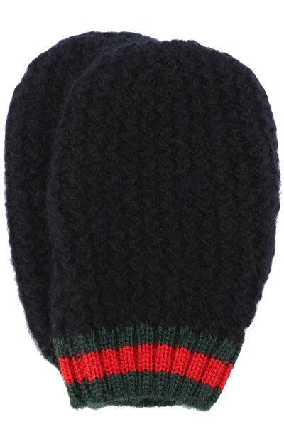 Кашемировые варежки с контрастной отделкой GUCCI, арт. 451086/3K638, фото 1