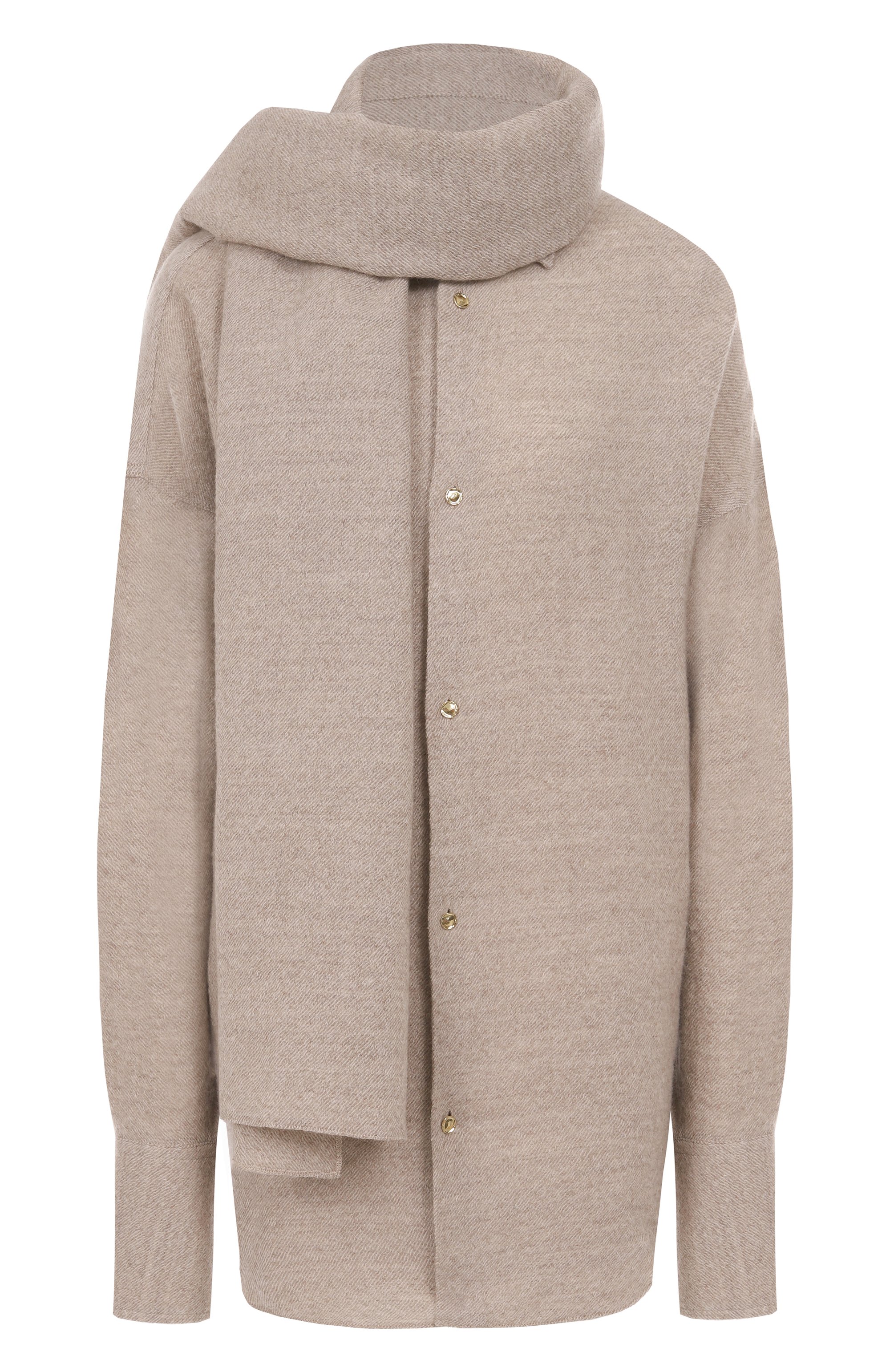 Шерстяная рубашка DARKPARK бежевого цвета по цене 111500 руб., арт. RWSH24/FAW28, фото 1 Шерстяная рубашка DARKPARK, арт. RWSH24/FAW28, фото 1