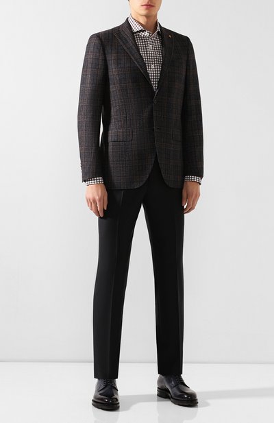 Кожаные дерби SANTONI, арт. MCC013974ML8HBUSU59, фото 2