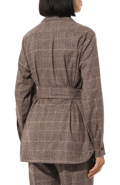 Рубашка из шелка и шерсти KITON, арт. D58453K0541E01, фото 4