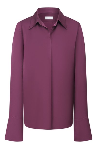 Женская атласная рубашка DRIES VAN NOTEN, арт. 010783/3177