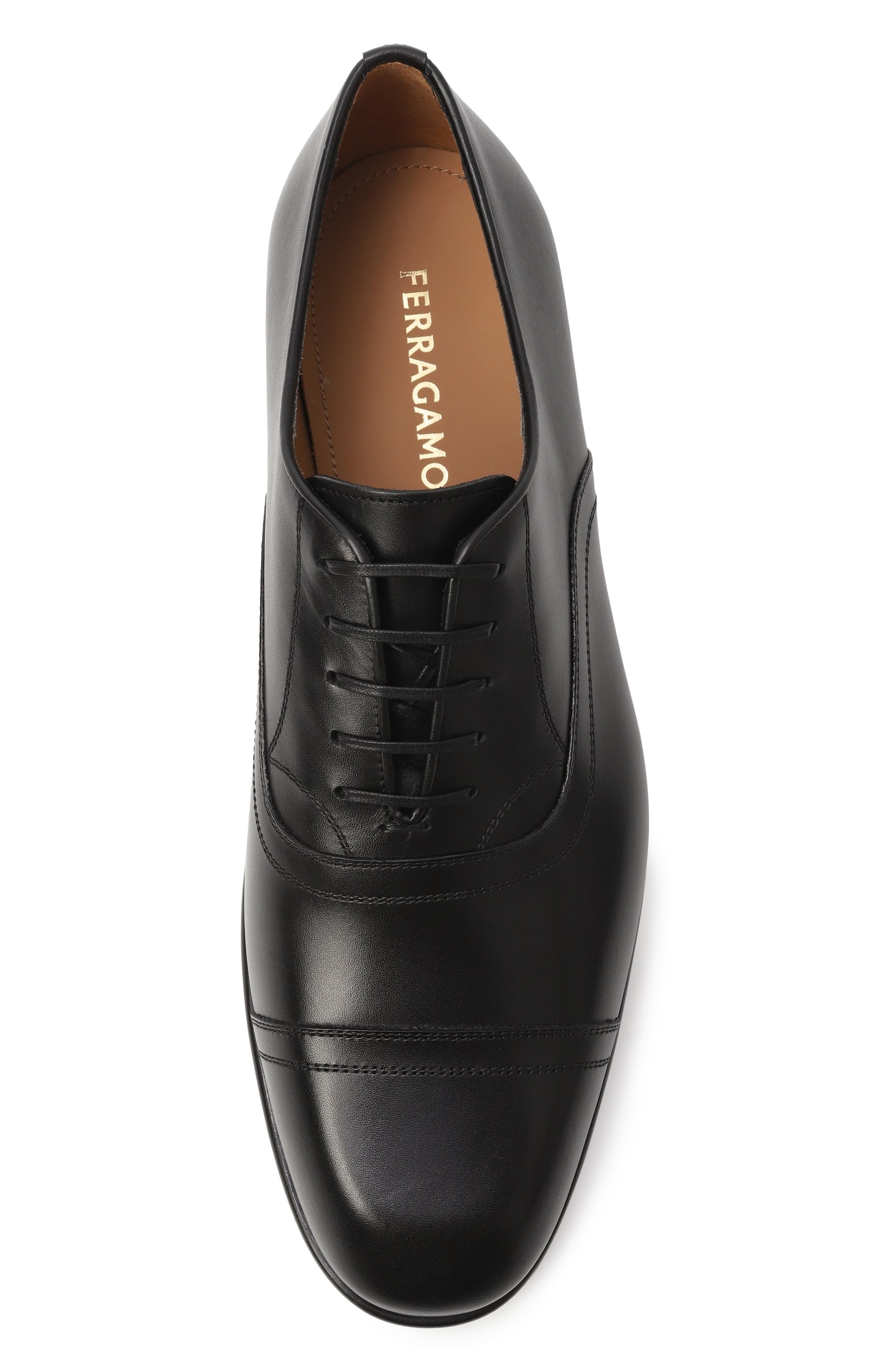 Кожаные оксфорды FERRAGAMO, арт. 027995/775110, фото 6