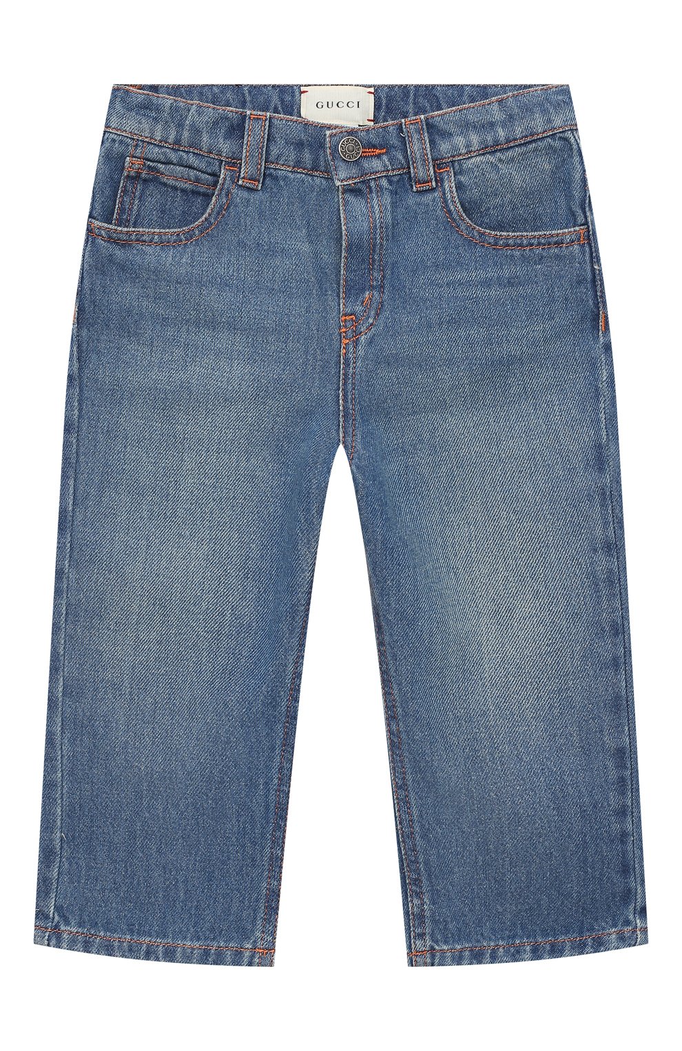 Джинсы GUCCI голубого цвета по цене 35150 руб., арт. 629454/XDBDC, фото 1 Джинсы GUCCI, арт. 629454/XDBDC, фото 1