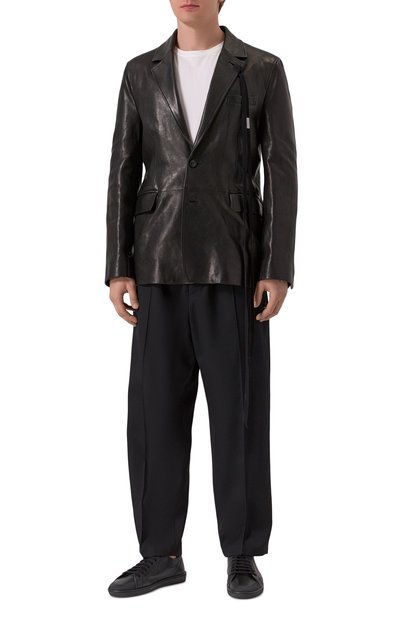 Кожаный пиджак ANN DEMEULEMEESTER, арт. B0012738/LT137, фото 4