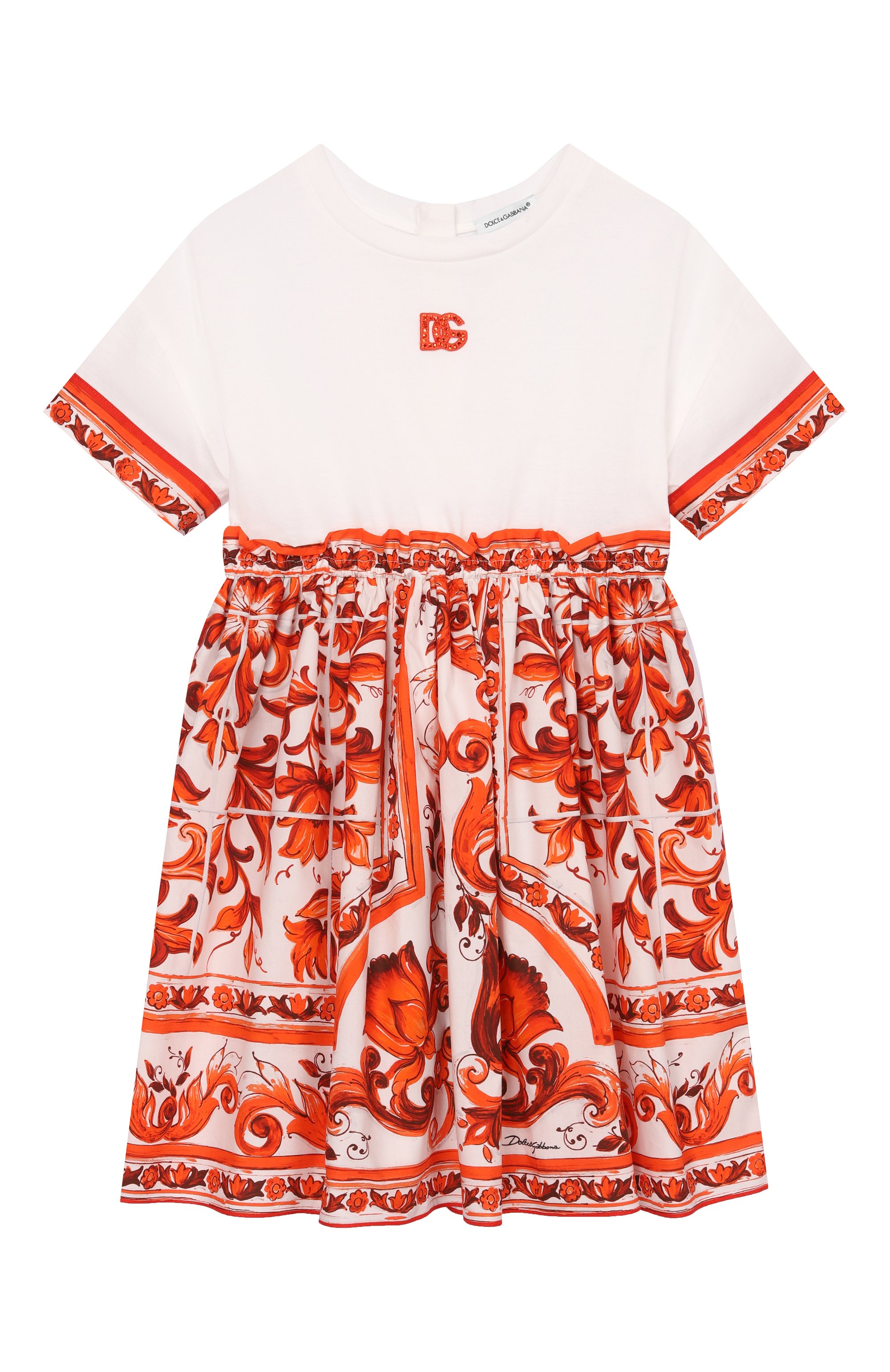 Хлопковое платье DOLCE & GABBANA, арт. L5JDBF/G7P4G_001, фото 1