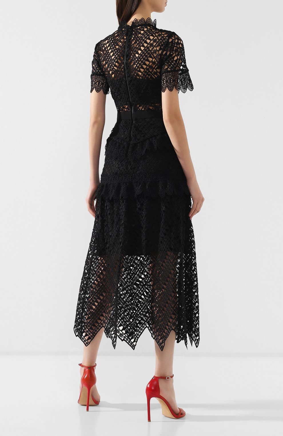 Кружевное платье-миди SELF-PORTRAIT, арт. SP20-089, фото 4