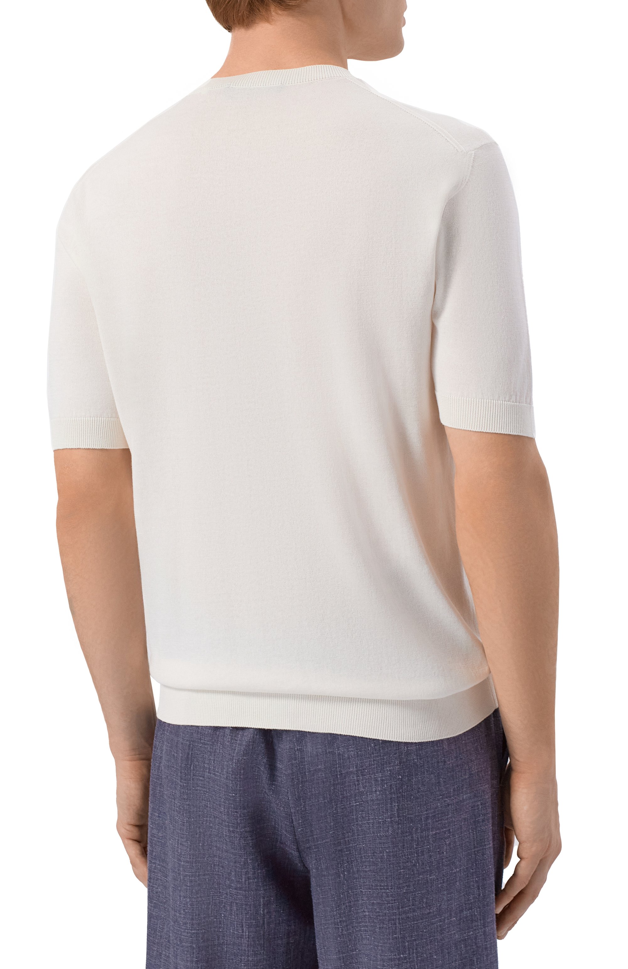 Джемпер из шелка и хлопка ANDREA CAMPAGNA, арт. M5425-1033, фото 4