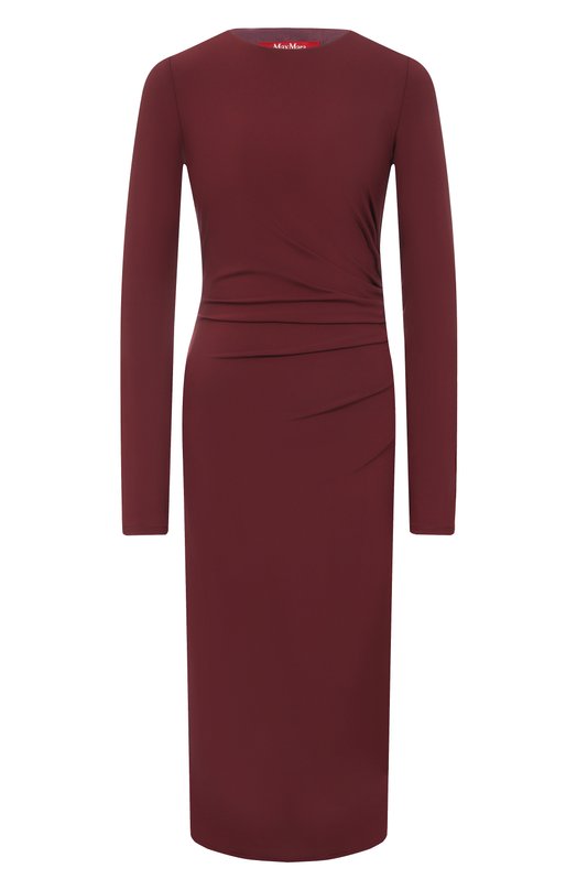Платье из вискозы Max Mara Studio ZITT0 Бордовый ZITT0