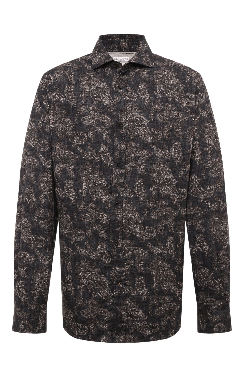 Хлопковая рубашка BRUNELLO CUCINELLI, арт. MY6190627W, фото 1