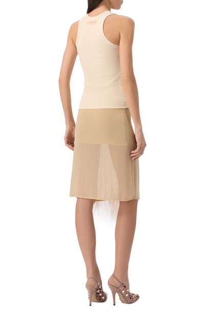 Платье с отделкой перьями THE ATTICO, арт. 250WCW00205/PAA085RA, фото 4