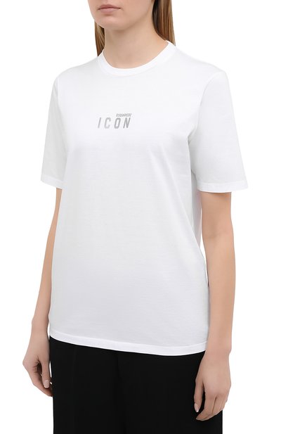 Хлопковая футболка DSQUARED2, арт. S80GC0022/S23009, фото 3
